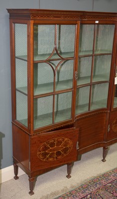 Lot 877 - Edwardian style display cabinet