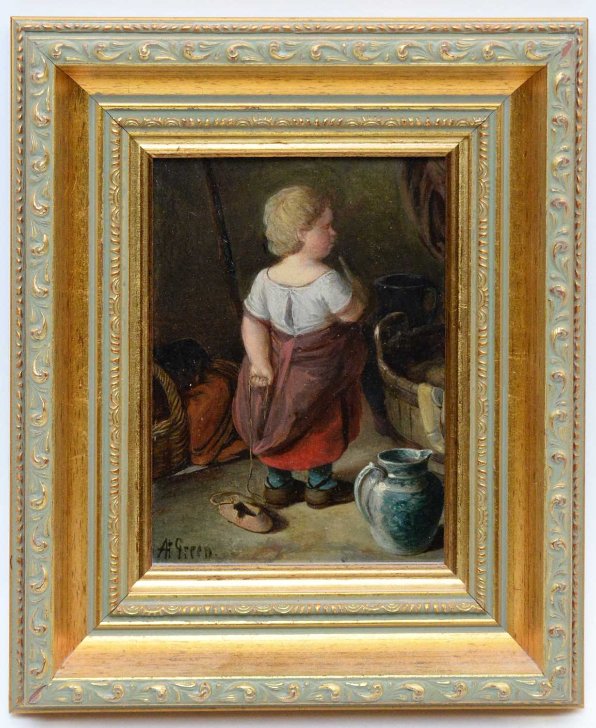 Lot 345 - Alfred H Green - oil on board