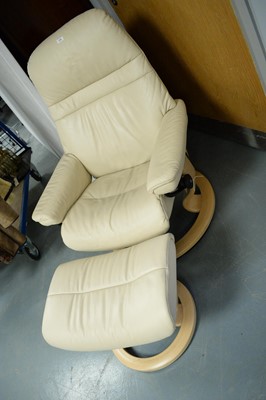 Lot 179 - Ekornes Stressless recliner and footstool