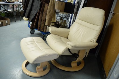 Lot 179 - Ekornes Stressless recliner and footstool