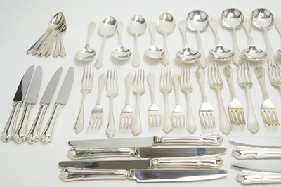 Lot 186 - A suite of Elizabeth II silver cutlery.