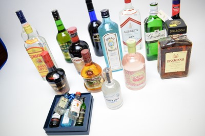 Lot 314 - Various bottles of spirits and liqueurs.