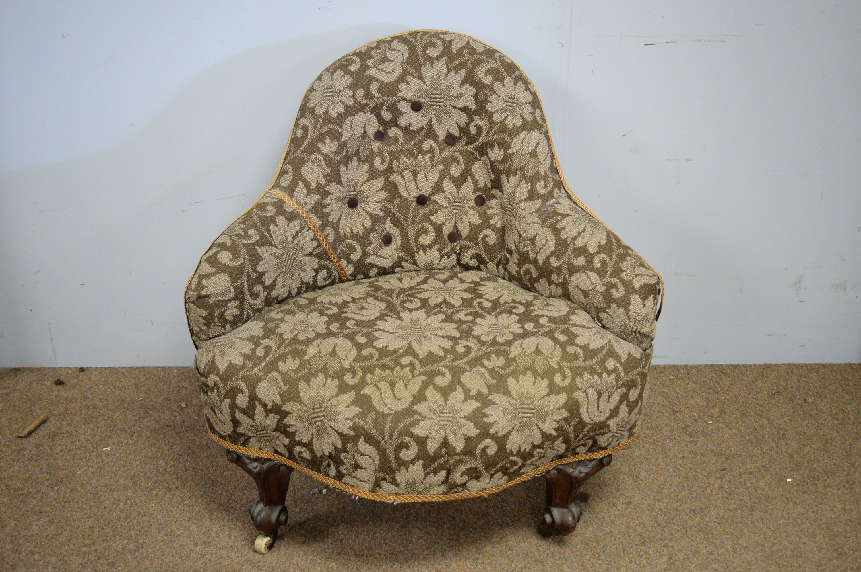 Lot 65 Victorian corner chair.