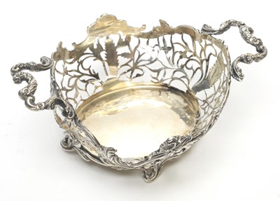 Lot 140 - A pair of Victorian silver two-handled bowls.