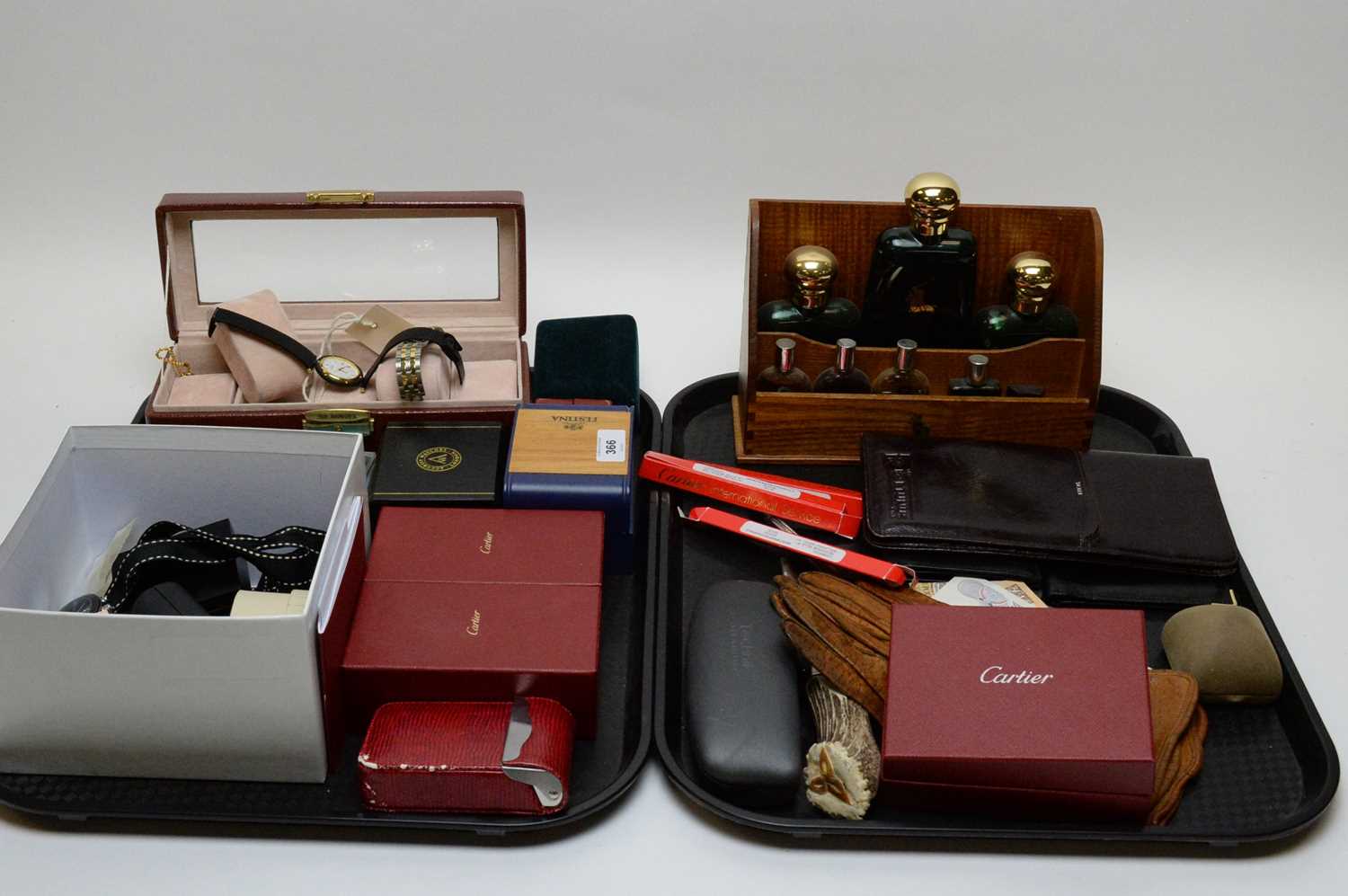 Lot 366 - Cartier jewellery/watch cleaning kits; and other miscellaneous items.
