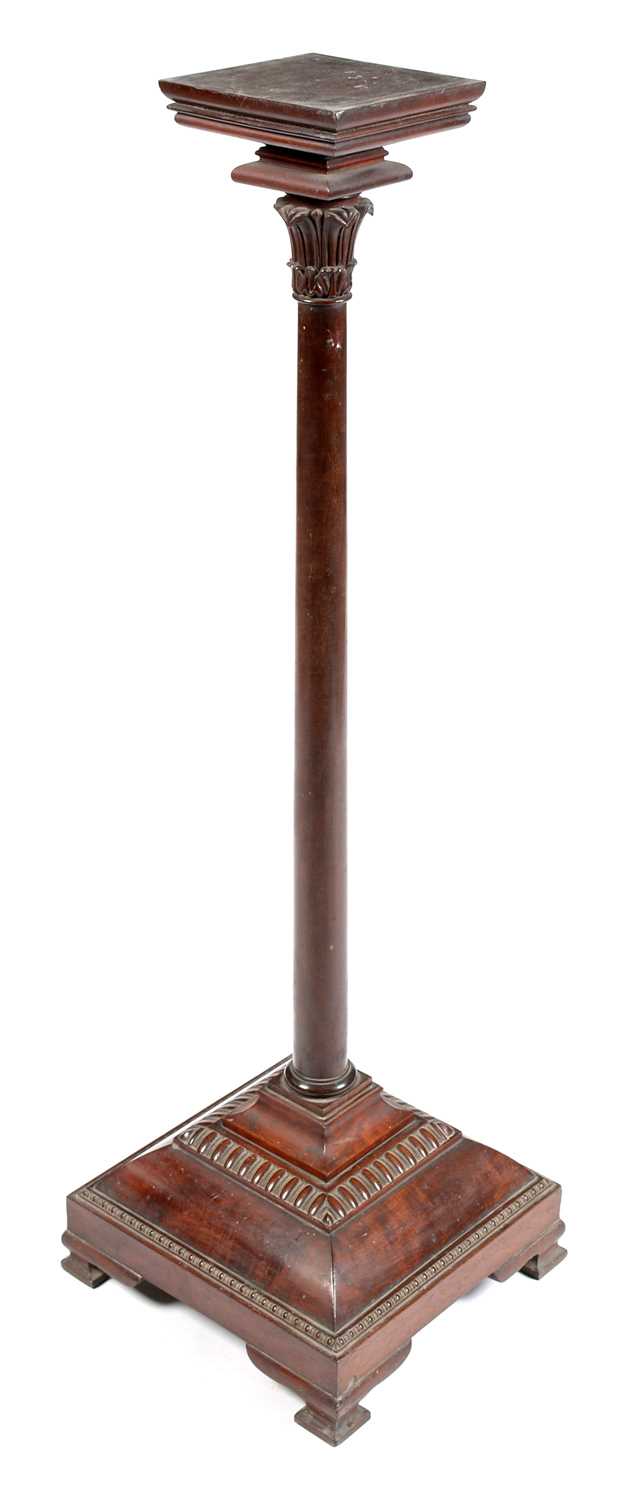 Lot 858 - Victorian mahogany pedestal