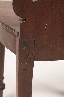 Lot 860 - Regency mahogany hall chair