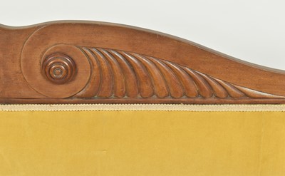 Lot 867 - Regency mahogany scroll end sofa