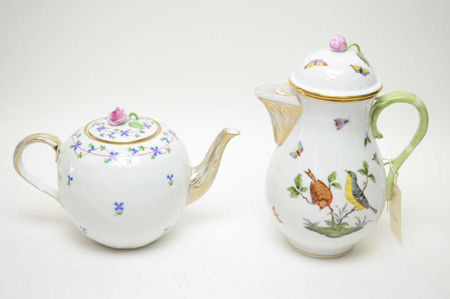 Lot 418 - Herend coffee pot; and Herend teapot.