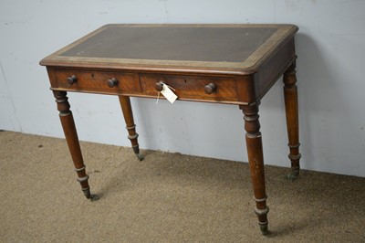 Lot 25 - Victorian walnut desk