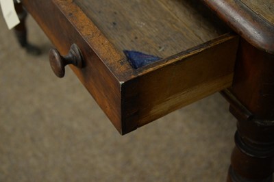 Lot 25 - Victorian walnut desk