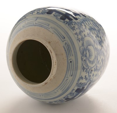 Lot 445 - Chinese blue and white ginger jar