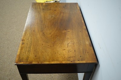 Lot 29 - George III mahogany side table