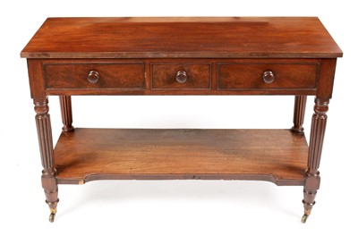 Lot 872 - William IV mahogany side table