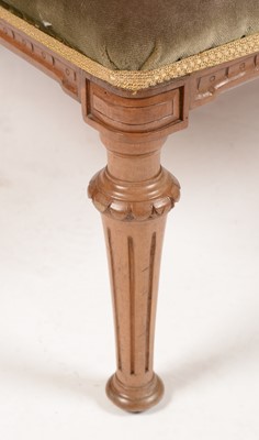 Lot 875 - Victorian walnut stool