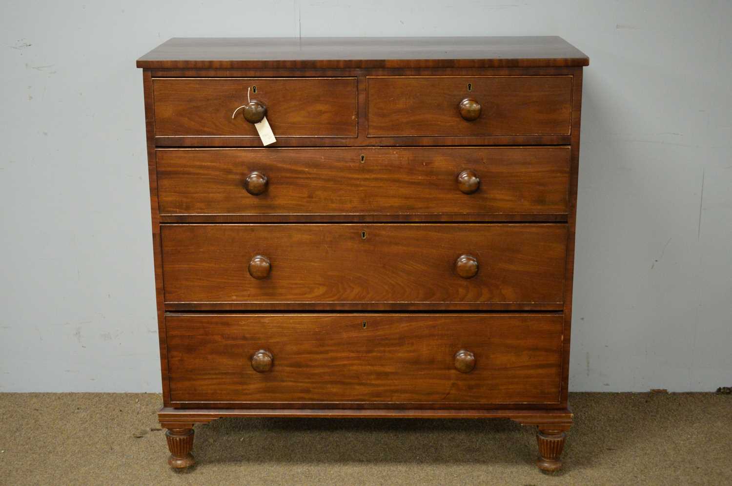 Lot 23 - Victorian mahogany chest of drawers