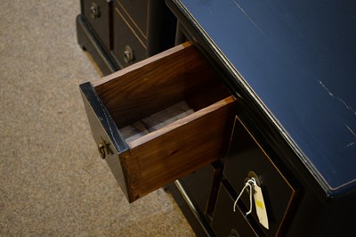 Lot 27 - Pair of ebonised ash bedside tables