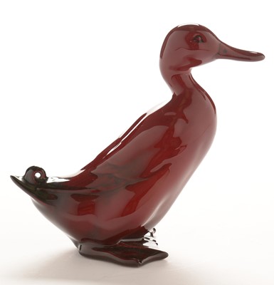 Lot 527 - Doulton Flambe duck