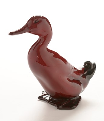 Lot 527 - Doulton Flambe duck