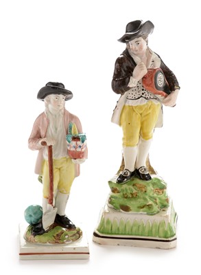 Lot 508 - Two Staffordshire pearlware figures