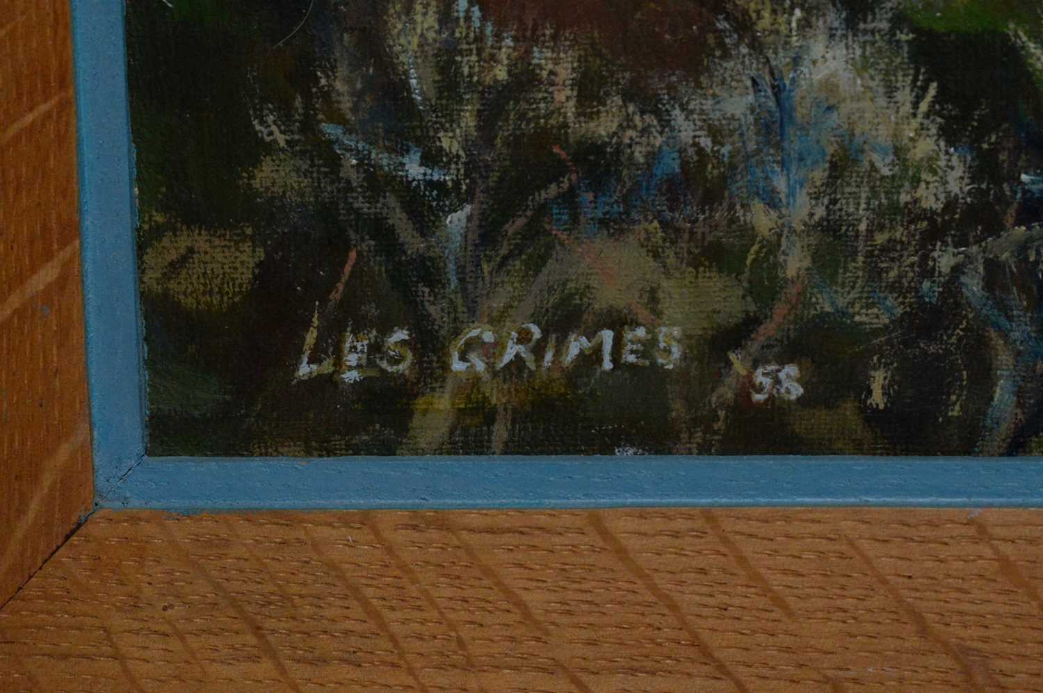 Lot 349 Les Grimes oil on canvas