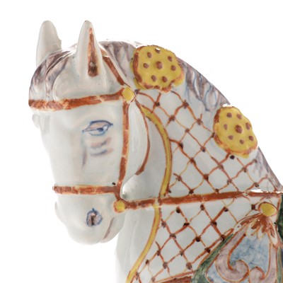 Lot 548 - 19th Century Dutch Delft horse
