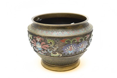 Lot 472 - Chinese Champleve jardiniere