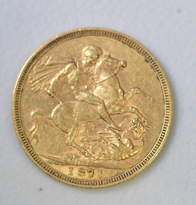 Lot 217 - Queen Victoria gold sovereign