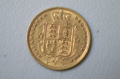 Lot 219 - Queen Victoria gold half sovereign