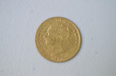 Lot 222 - Queen Victoria gold half sovereign
