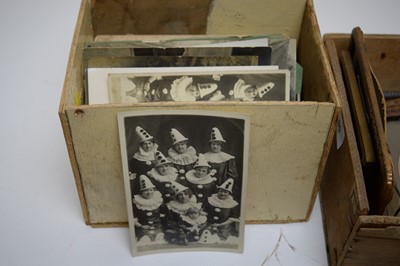 Lot 380 - Vintage photographs, postcards, and other items.
