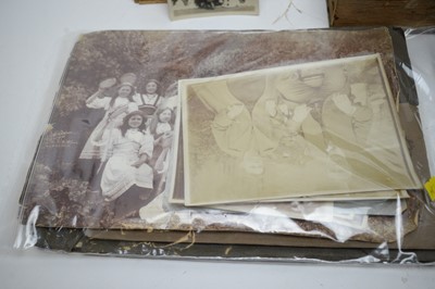 Lot 380 - Vintage photographs, postcards, and other items.