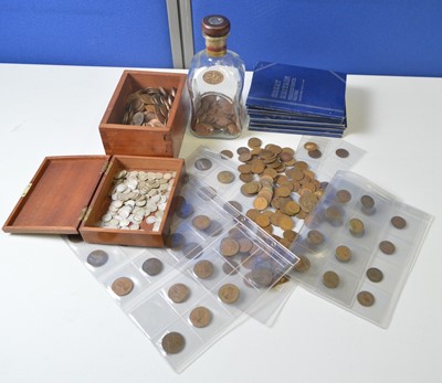 Lot 188 - GB pre-1947 3d.; and copper coinage