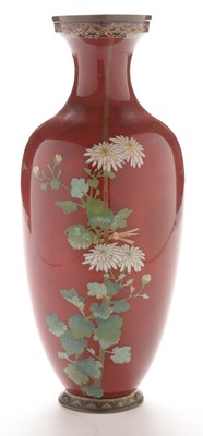 Lot 493 - Japanese cloisonne vase
