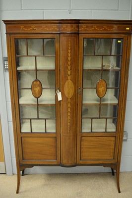 Lot 146 - Edwardian display cabinet.