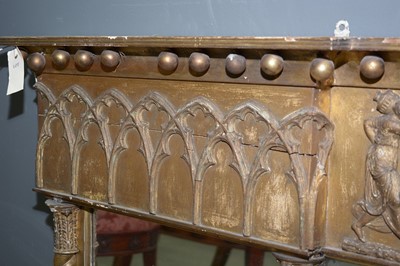 Lot 774 - 19th Century gilt overmantel triptych mirror