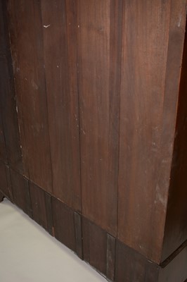 Lot 885 - An Edwardian mahogany wardrobe.