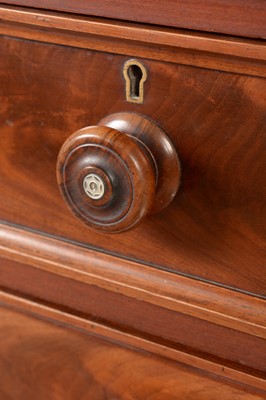 Lot 886 - A Victorian mahogany chest.
