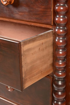 Lot 887 - Victorian mahogany Scotch chest of drawers