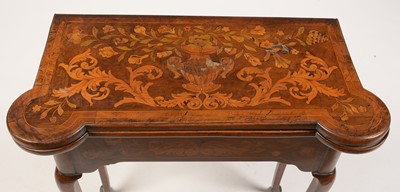 Lot 828 - 18th Century Dutch marquetry card table