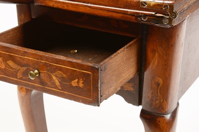 Lot 828 - 18th Century Dutch marquetry card table
