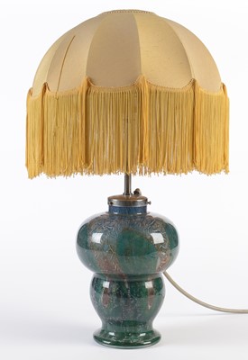 Lot 785 - 1930's Glass lamp with illuminated base