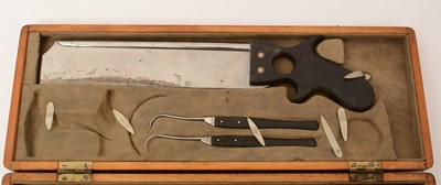 Lot 1351 - A 19th Century field amputation kit