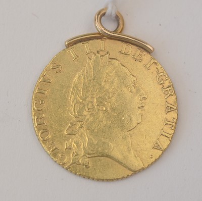 Lot 182 - George III gold spade guinea