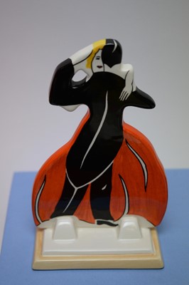 Lot 232 - Clarice Cliff items to include Art Deco Dancer group