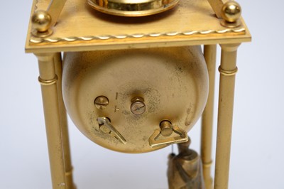 Lot 326 - A Imhof striking automaton mantle clock, the...
