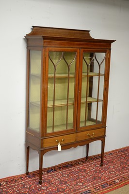 Lot 34 - Edwardian display cabinet.