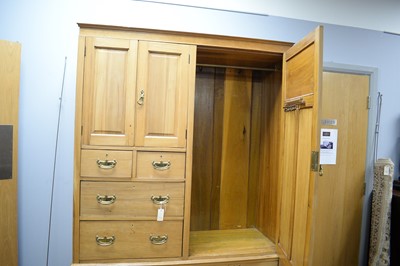 Lot 126 - 20th Century stripped oak estate cabinet.