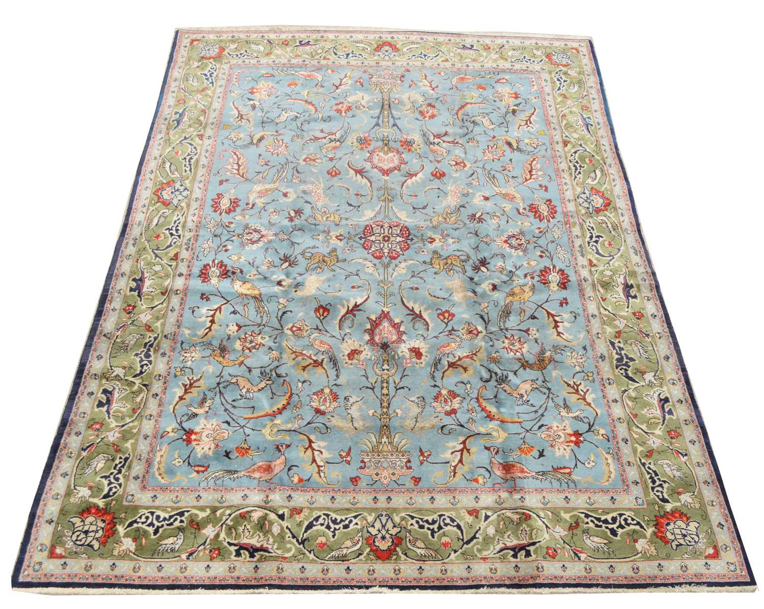 652 - Antique Qum carpet, 