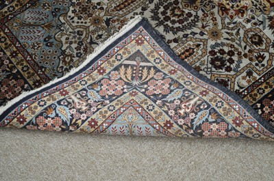 Lot 676 - Fine silk rug